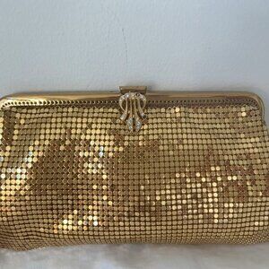 Gold beaded small clutch